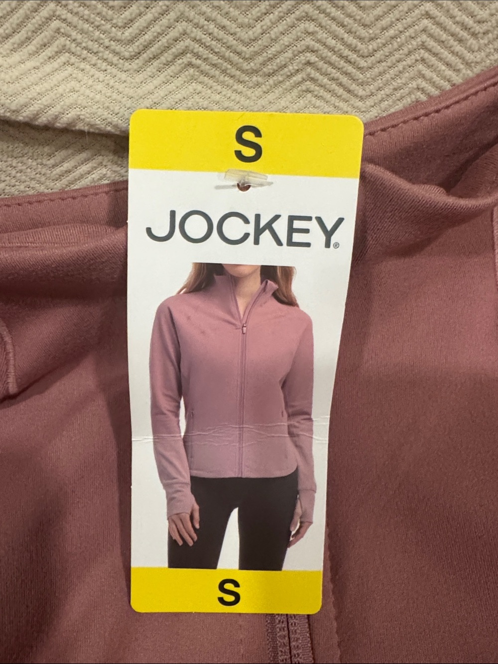 Jockey Women's Zip Front Jacket in Dusty Rose